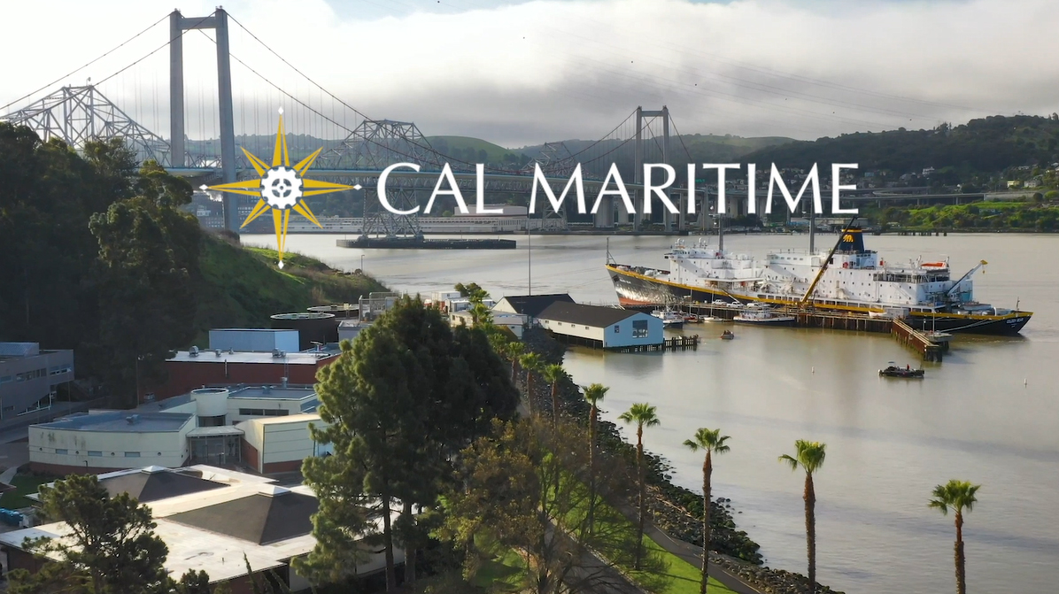 aerial photo of cal maritime campus