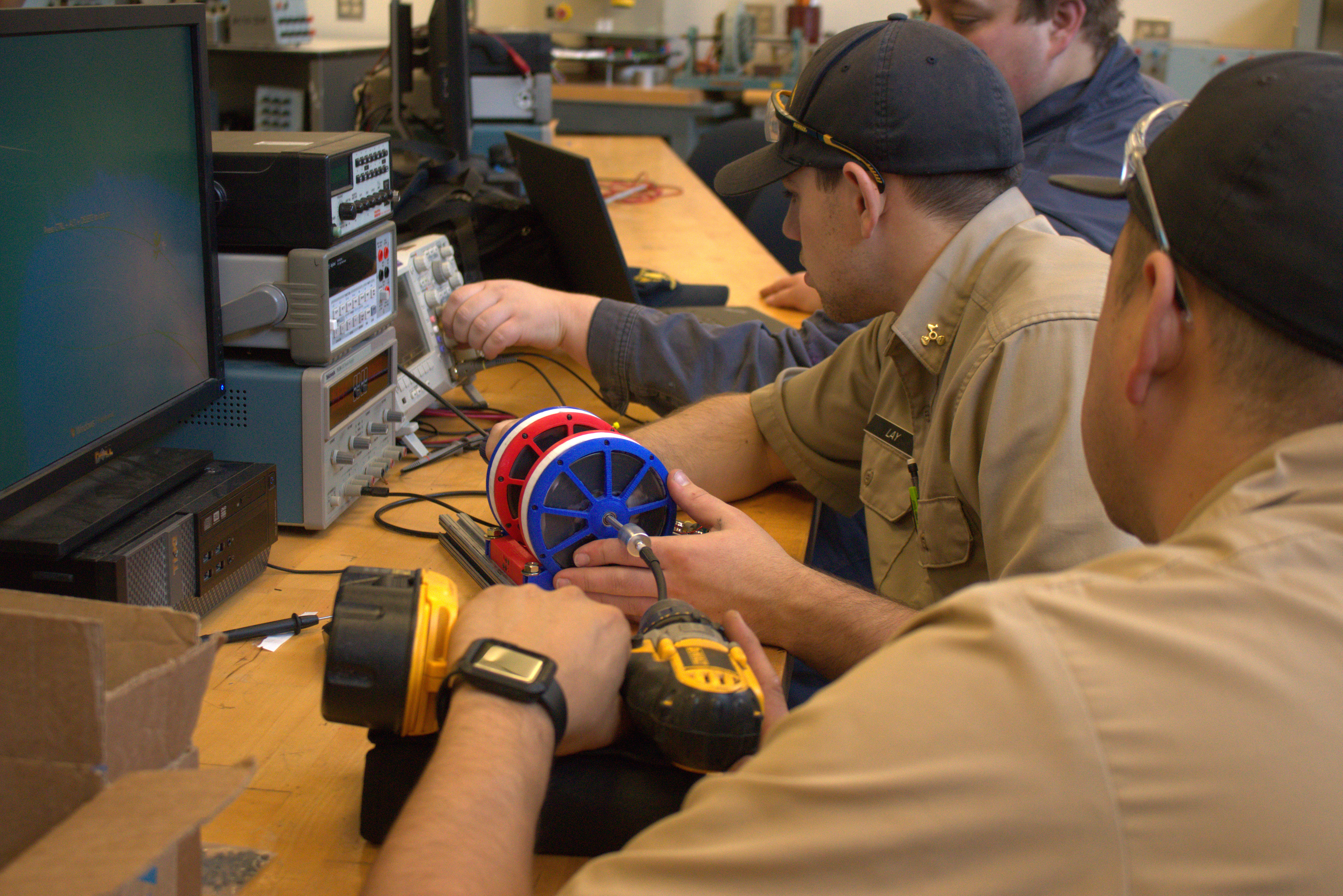 Cadets work in classroom